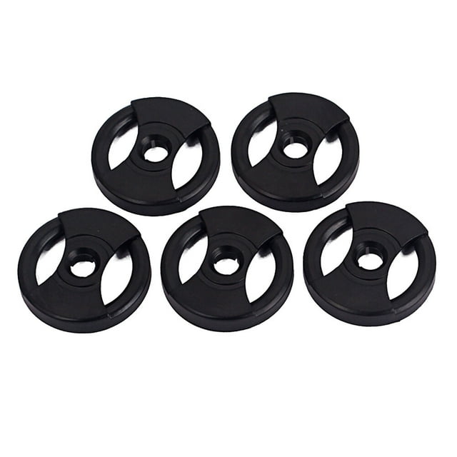 EeaseCA 5pcs Vinyl Record Adapter Converter for Turntable Phonograph Replacement Accessories (Black)