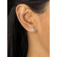thumbnail image 5 of PalmBeach Jewelry Cubic Zirconia Seven Pair Set of Stud Earrings 8.16 TCW in 14k Gold Plated or Platinum Plated Sterling Silver, 5 of 10