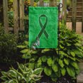 thumbnail image 2 of Carolines Treasures AN1220GF Kelly Green Ribbon for Kidney Cancer Awareness Garden Flag Size - 11 x 15 In., 2 of 3