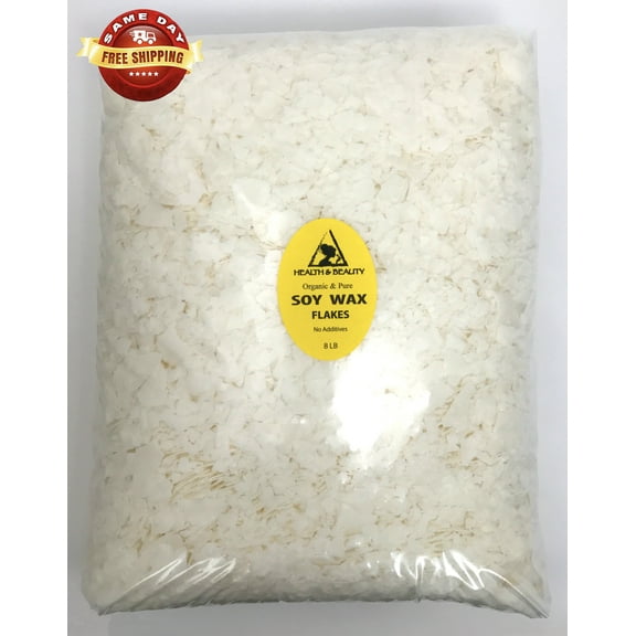 Golden Soy Akosoy Wax Flakes Organic Vegan Pastilles(415) For Candle Making Natural 100% Pure 8 Lb