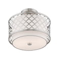 thumbnail image 2 of Livex Lighting Arabesque 2 Light Semi Flush Mount in Brushed Nickel, 2 of 9