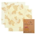 thumbnail image 1 of Yeacher Beeswax Cloth Wraps Covers Reusable Eco-Friendly Wash Wrap Stretch Lids, 1 of 8