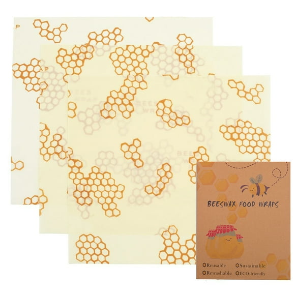 Amdohai Beeswax Cloth Wraps Covers Reusable Eco-Friendly Wash Wrap Stretch Lids