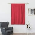 thumbnail image 4 of Nvzi Blackout Tie Up Curtain Thermal Insulated Window Adjustable Balloon Curtain Shade for Small Window Rod Pocket (39" x 55", Red), 4 of 5