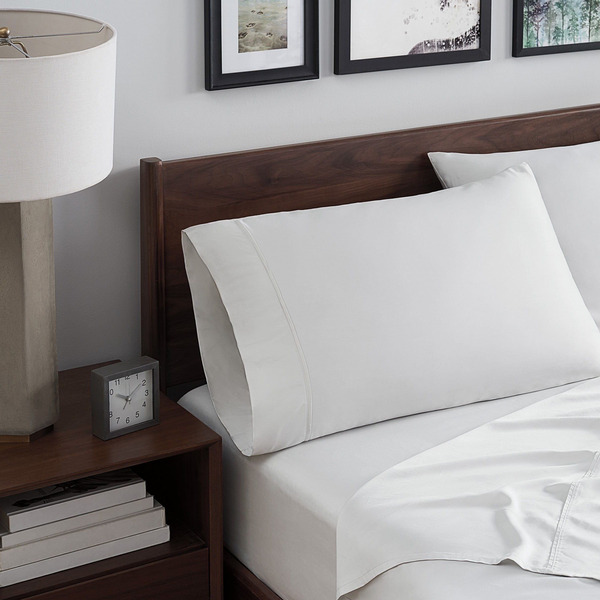 Aston & Arden Bamboo Rayon Sheet Sets, 4-Piece, 250 Thread Count, Modern, Hypoallergenic, California King, Grey