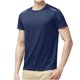 thumbnail image 2 of pstuiky camisetas de hombre, Blusas/camisetas casuales de verano para hombre, de color liso y cuello redondo ropa de hombre xxxxl, 2 of 9