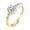 Gold Plated, variant on Apaison Shiny 5x7mm 1 Carat Moissanite Women Engagement Ring - Bridal Wedding Band Gold Plated Eternity Jewelry Gift