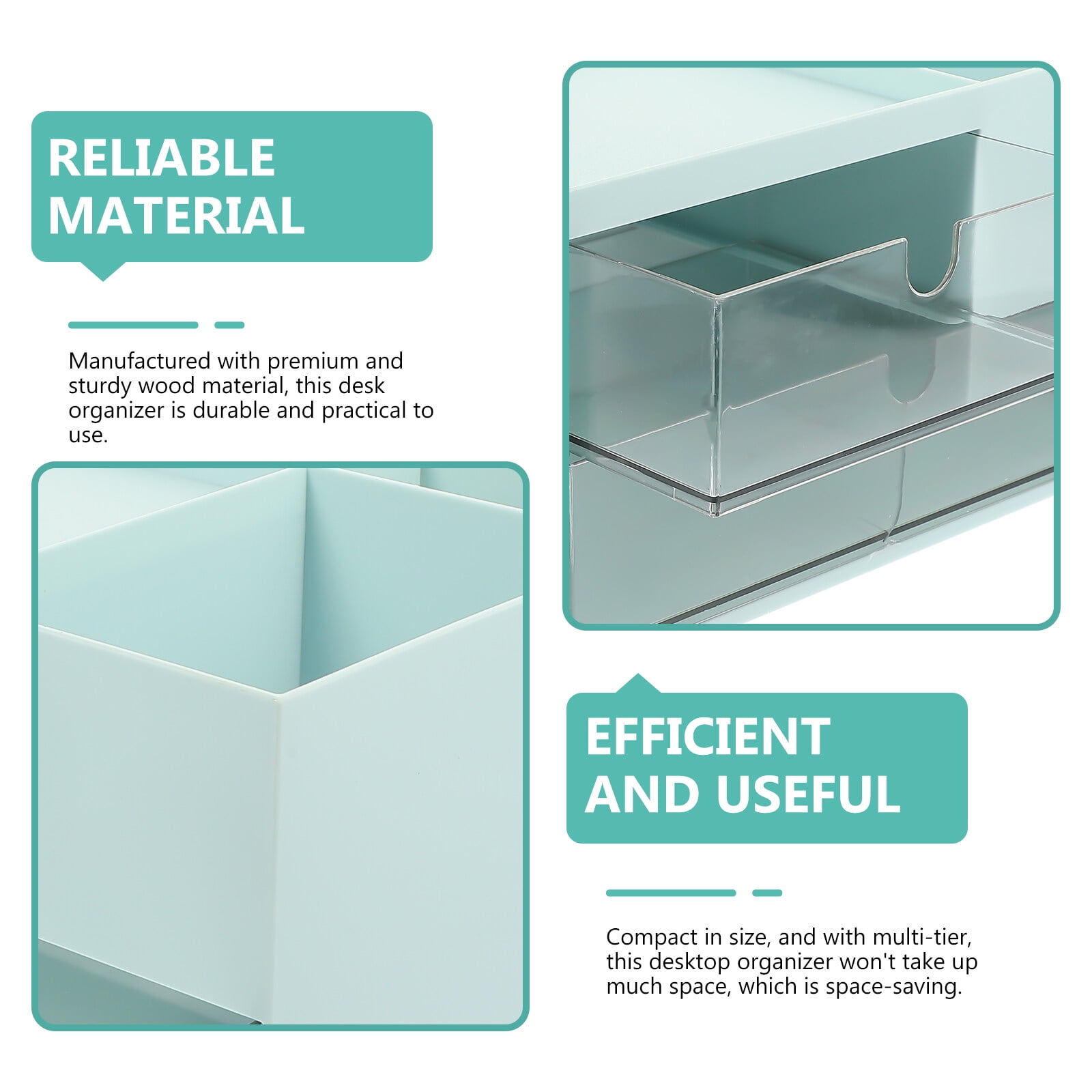 Cute Desk Organizer Desktop Storage Box Table Organizer Drawer Design Storage Holder Tabletop Organizer