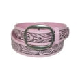 thumbnail image 1 of CTM® Leather Western Embossed Belt with Removable Buckle, 1 of 2
