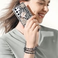 thumbnail image 5 of Compatible with Galaxy S23 Plus Bling Case Luxury 3D Diamond Crystal Rhinestone Shiny Gemstone Perfume Bottle and Flower Phone Case for Women and Girls Glitter Sparkle Chain Lanyard Strap, 5 of 14