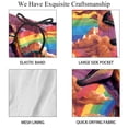 thumbnail image 4 of luoweisi Men's Beach Shorts Quick Dry Swim Trunks with Mesh Lining Cartoon Dinosaur L, 4 of 5