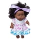thumbnail image 1 of Muñecas negras de 8 pulgadas, muñecas africanas para niñas, muñeca realista para bebés, regalo de cumpleaños para niños, 1 of 5
