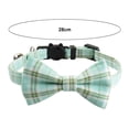 thumbnail image 6 of Guiexla Plaid Check Cat Collar with Bells Bow Tie Breakaway Pet Necklect Comfortable Stylish Design Pet Neck Collar for Boy Girl Cats Small Dogs, 6 of 8