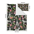 thumbnail image 5 of Schnauzer with Flowers Duvet Cover and Pillowcase Set for Single Bedding, Bedroom Accessories for Kids Teens, 5 of 5