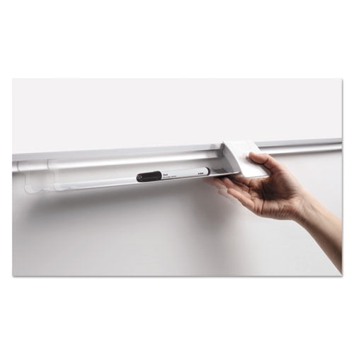 MasterVision Magnetic Platinum Porcelain Dry Erase 1 x 2 Inch Grid Planner, 36x24 Inch, Aluminum Frame (CR0630830)