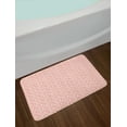 thumbnail image 2 of Geometric Bath Mat, Geometrical Pattern with Rectangles and Dots Contemporary Style Abstract Art, Plush Bathroom Decor Mat with Non Slip Backing, 29.5" X 17.5", Blush and White, by Ambesonne, 2 of 2