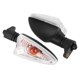 thumbnail image 2 of Luz de señal de giro Bling Bling para motocicleta 1 par negro y blanco, 2 of 6