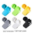 thumbnail image 4 of ABS Drinking Cup Holder Clip Solid Color Heavy Net Bar Computer Duty Multi Grid Home Office Mug Snack Sundries Table Armchair Clamp Grey, 4 of 8