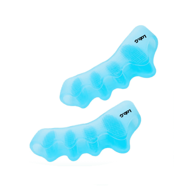 Corrector Juanetes Separador De Dedos Pie Gel Suave 2pcs Lab.G Azul