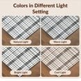 thumbnail image 7 of Design&I 4'x6' Ultra Soft Area Rug, Fall Checkered Doormat Plaid Windowpane Grid Vintage Farmhouse None Fluffy Washable Non Shedding for Bedroom Living Room Home Office, 7 of 7