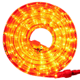 thumbnail image 1 of Flexilight 24Ft LED Rope Light 120V 2-Wire 1/2” 13mm Diameter Extendable Indoor Outdoor Home Decoration Christmas Party Accent Lighting (Orange), 1 of 1