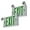Green Lettering, variant on LFI Lights | Compact Combo Green Exit Sign with Emergency Lights | White Housing | All LED | Two Adjustable Round Heads | Hardwired with Battery Backup | UL Listed | (2 Pack) | COMBOC-G