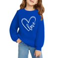 thumbnail image 6 of YunPes Girls Cute Heart Print Sweatshirt Fall Winter Oversized Crewneck Pullover Tops Fleece Long Sleeve Loose Fit Sweater Shirt, 6 of 6