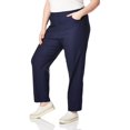 thumbnail image 1 of Alfred Dunner Women's Petite Short Allure Stretch Pant Slim Fit Tummy Control, Navy, 12P, 1 of 1