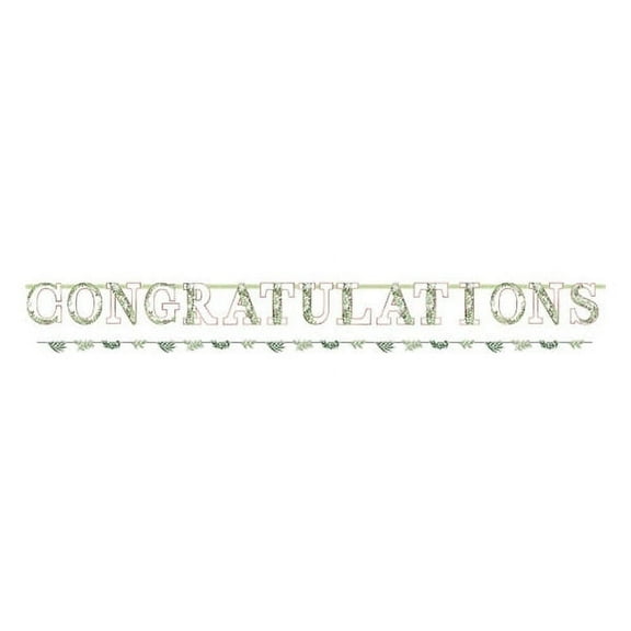 Wedding and Bridal 'Love and Leaves' Jumbo Letter Banner Kit (1ct)