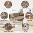 thumbnail image 3 of Funda de sofá NAISI en forma de L, 2 piezas, con fundas de almohada, color canela, 3 of 7