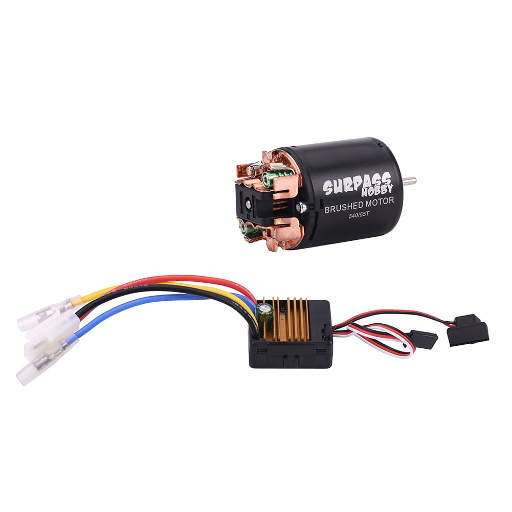 Controlador electrónico de velocidad RC 30A cepillado ESC de 2 vías para coches 1/16 1/18 Controlador electrónico de velocidad RC 30A cepillado ESC de 2 vías para coches 1/16 1/18