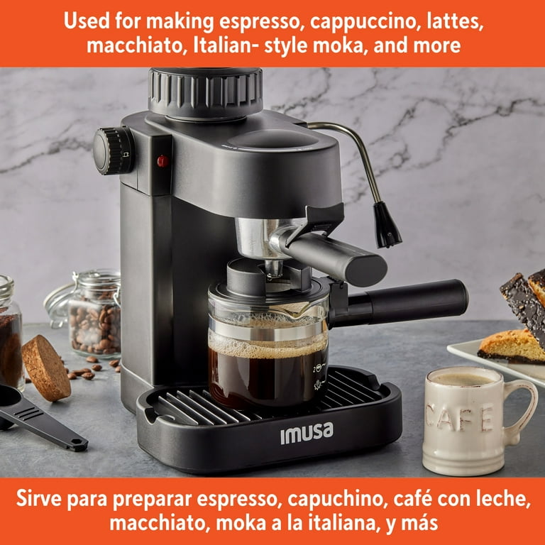 Manual Imusa Cappuccino Maker IMUSA 4cup Electric Espresso