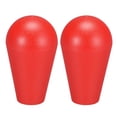 thumbnail image 1 of Cabeza de mango de bola de joystick ovalada elíptica tipo americano para reemplazo de piezas de juego arcade DIY roja 2 piezas, 1 of 3