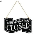 thumbnail image 2 of Rustic Wooden Store Open and Closed Business Sign Two Sided Reversible Come in We're Open, Sorry We're Closed Store Hanging Sign for Coffee Bar Shop Door Window Decoration, 2 of 2