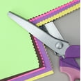 thumbnail image 6 of Triani Zig Zag Pinking Shears Scissors for Fabric | Stainless Steel 5 mm Premium Zig Zag Scissors | Sewing Pinking Shears for Fabric Cutting, Ideal Craft Scissors Decorative Edge,Purple, 6 of 9