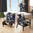 thumbnail image 1 of Designart "Abstraction Géode Marbrée Bleue I" Fauteuil d'Appoint en Marbre Bleu - Fauteuil Moderne pour Chambre, 1 of 7