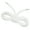 White, variant on Loop King Shoe Laces - Oval/Sb Laces with Durable Plastic Tips - Perfect for Athletic Adults and Kids – White and Plastic Tips - 1 Pair 45 inch