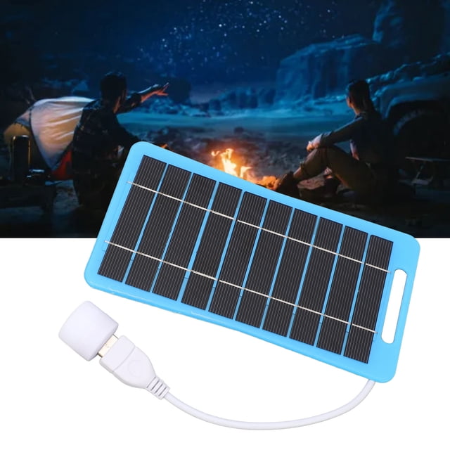 Cargador Portatil Del Panel Solar, Luz 5W Del Panel Solar 5V Para Acampar