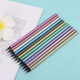 thumbnail image 3 of HUGFEGWE 12pcs Metallic Non Toxic Colored Drawing Pencils 12 Color Drawing Sketching Color Pencil U2537-4698, 3 of 7