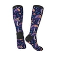 thumbnail image 4 of Bingfone Compression Socks For Women And Men Long Socks For Running Athletic Cycling Nurse-Floral Hippie Mushrooms, 4 of 9