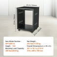 thumbnail image 5 of KFFKFF 12U Audio-Visual Rack Stand, Supports up to 500 lbs, Equipped with Secure Locking Wheels and Versatile Round & Square Mounting Holes, Featuring Unique Ventilation for 19" AV, Music & IT Gear, 5 of 9