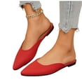 thumbnail image 4 of DIVVce Pointed Toe Mule Flats For Women Matte Faux Suede Backless Slip On Flat Mule Shoe Footwear, 4 of 7