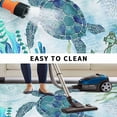 thumbnail image 5 of Teal Green Sea Turtle Outdoor Rug for Patio/Deck/Porch, Non-Slip Large Area Rug 4 x 6 Ft, Coastal Summer Beach Seaweed Indoor Outdoor Rugs Washable Area Rugs, Reversible Camping Rug Carpet Runner, 5 of 8