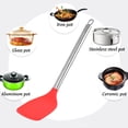 thumbnail image 5 of Silicone Spatula Flexible Scraper Household Kitchen Flexible Slotted Turner Cooking Utensil Bakeware, Spatula, Red, 5 of 5