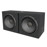 JBL Stage 1200D Dual 12-inch 2-Ohm Subwoofer Enclosure (Black)