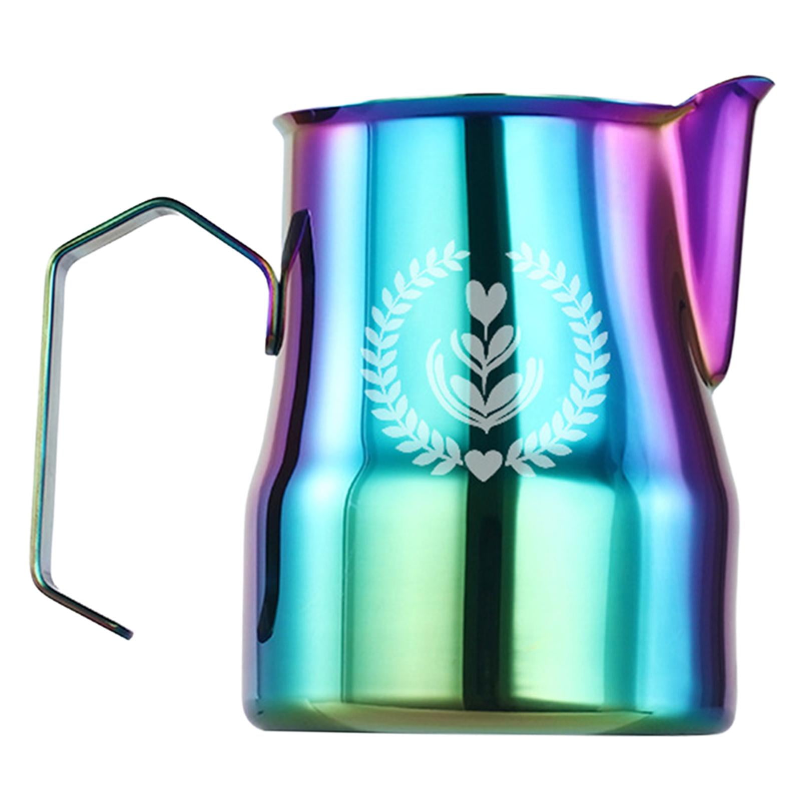 Milk Frothing Mugs Barista Steaming Frother Cup colorful 350ml