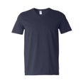 thumbnail image 1 of Gildan Adult Softstyle Cotton V-Neck T-Shirt, Navy, Small, 1 of 2