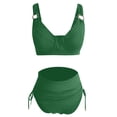 thumbnail image 5 of Two Piece Swimsuit for Women High Waisted Bikini Push Up Bathing Suit Tummy Control Swimwear Comfortable Beach Vacation Outfit, 5 of 7