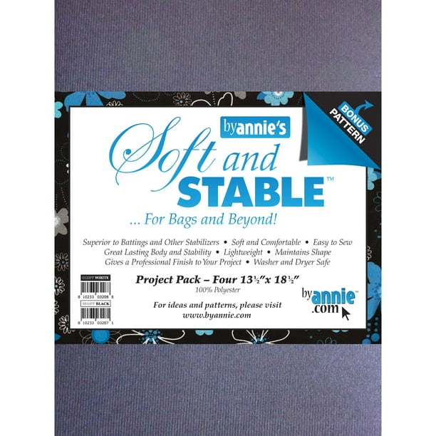 ByAnnie's Soft & Stable Project PackWhite 13.5"X18.5" 4/Pkg