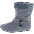thumbnail image 2 of Static Footwear Girls Fashion Faux Suede Fur Cuff Boots, 2 of 7
